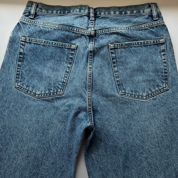 Zara Vintage Blue Washed Button Fly Straight - Picture 9 of 9